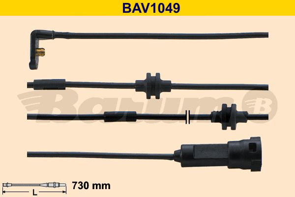 BARUM Сигнализатор, износ тормозных колодок BAV1049