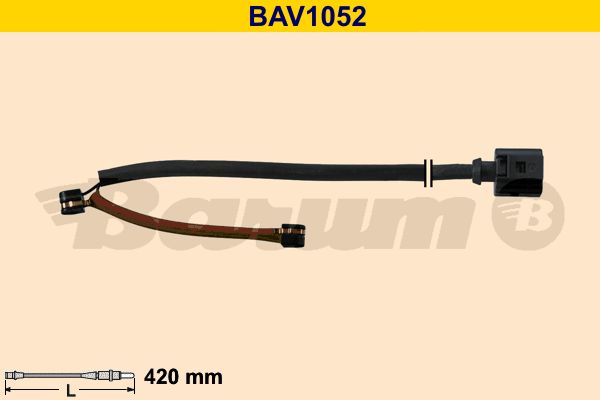 BARUM įspėjimo kontaktas, stabdžių trinkelių susidėvėjim BAV1052