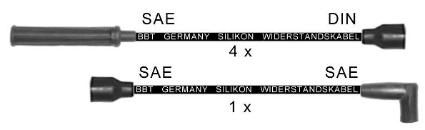 BBT Комплект проводов зажигания ZK1402