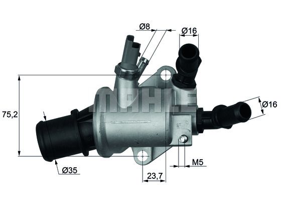 BEHR Термостат, охлаждающая жидкость TI 143 88