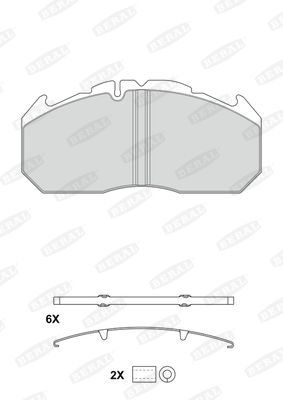 BERAL Комплект тормозных колодок, дисковый тормоз 2903028004145684