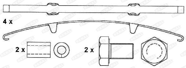 BERAL Комплект тормозных колодок, дисковый тормоз 2913130004145684