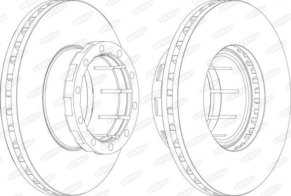 BERAL Тормозной диск BCR114A