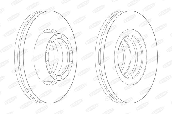 BERAL Тормозной диск BCR132A