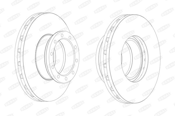 BERAL Тормозной диск BCR151A
