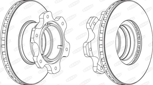 BERAL Тормозной диск BCR208A