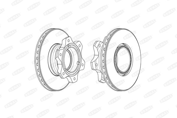BERAL stabdžių diskas BCR300A