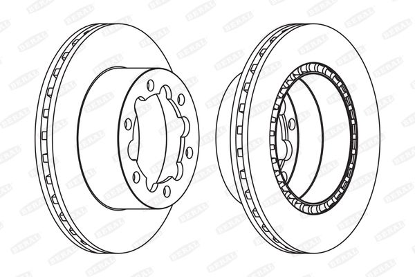 BERAL Тормозной диск BCR312A