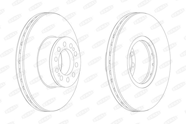 BERAL Тормозной диск BCR330A