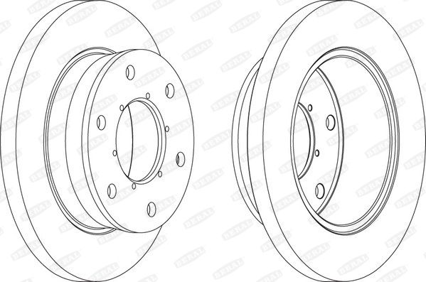 BERAL Тормозной диск BCR343A