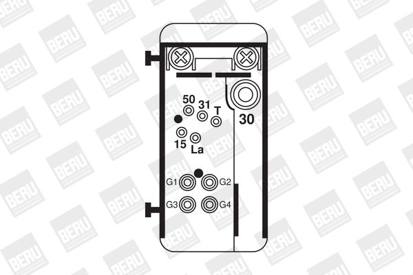 BERU Реле, система накаливания GR074