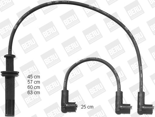 BERU Комплект проводов зажигания ZEF1028