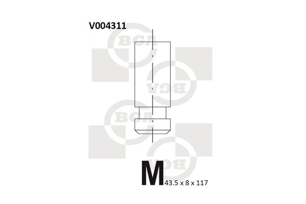 BGA Впускной клапан V004311