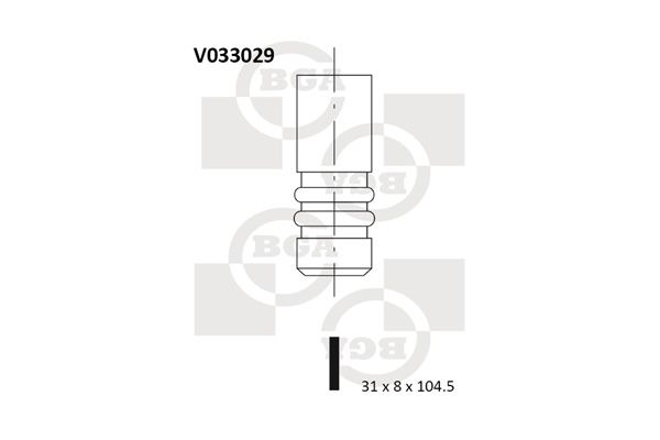 BGA Выпускной клапан V033029