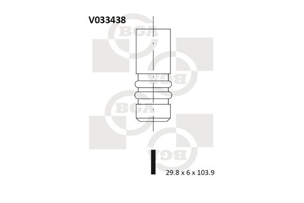 BGA angos vožtuvas V033438