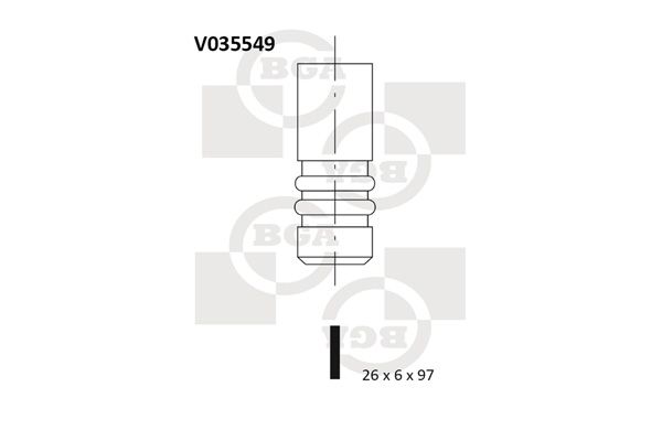 BGA įvado vožtuvas V035549