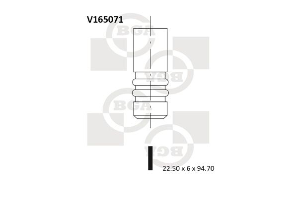 BGA angos vožtuvas V165071