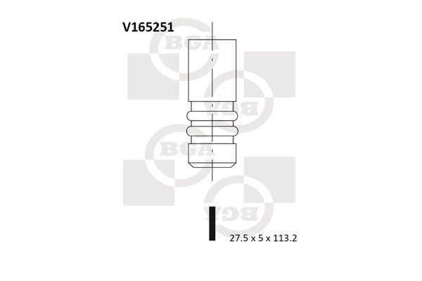 BGA angos vožtuvas V165251