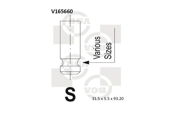 BGA Впускной клапан V165660