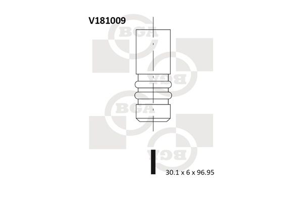 BGA įvado vožtuvas V181009