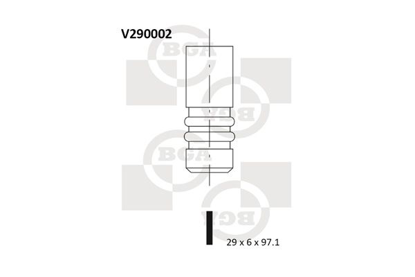 BGA įvado vožtuvas V290002