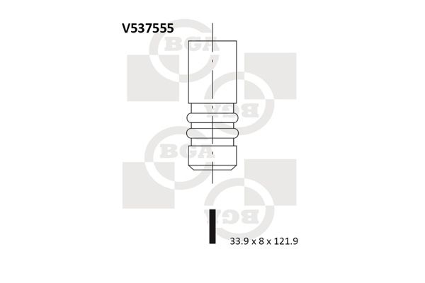 BGA angos vožtuvas V537555
