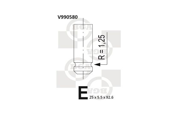 BGA Выпускной клапан V990580