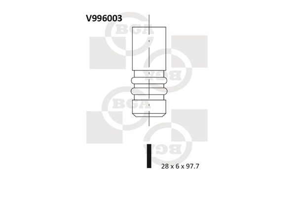BGA angos vožtuvas V996003