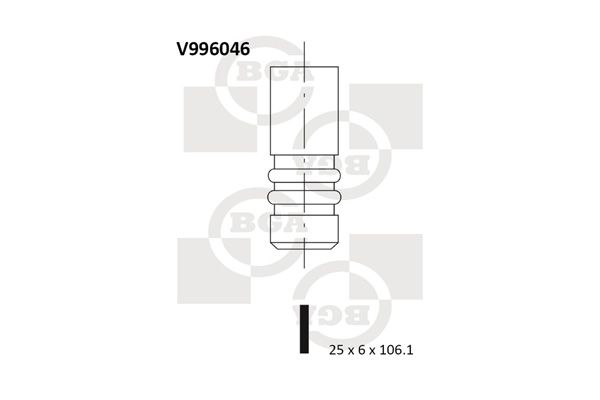 BGA angos vožtuvas V996046