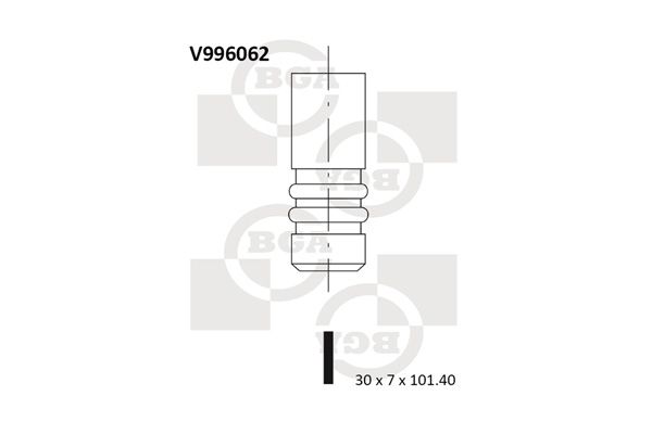 BGA Выпускной клапан V996062