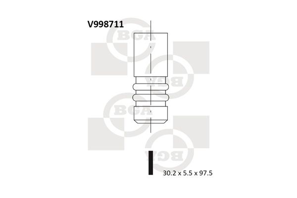 BGA angos vožtuvas V998711
