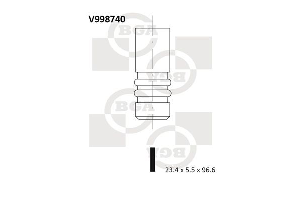 BGA Выпускной клапан V998740