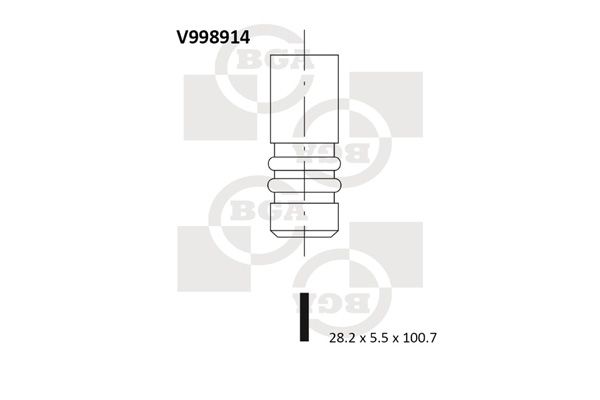 BGA įvado vožtuvas V998914