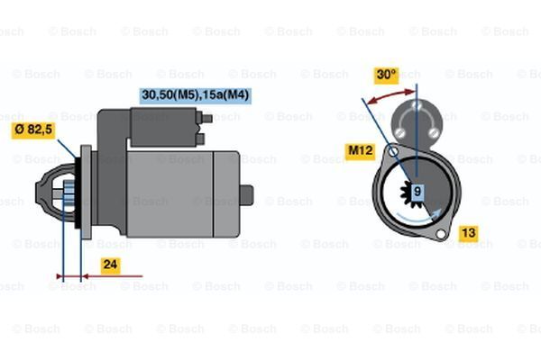 BOSCH Стартер 0 001 108 021