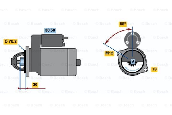 BOSCH Стартер 0 001 108 113