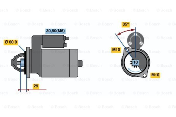 BOSCH Стартер 0 001 108 213