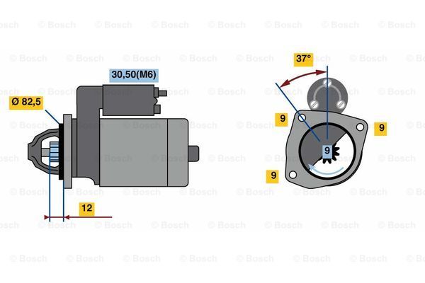 BOSCH Стартер 0 001 108 239