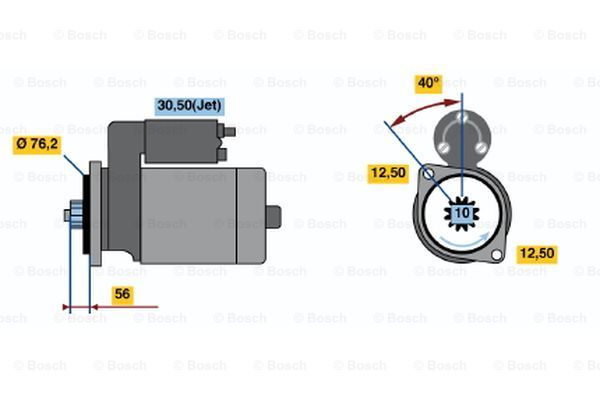 BOSCH Стартер 0 001 121 024