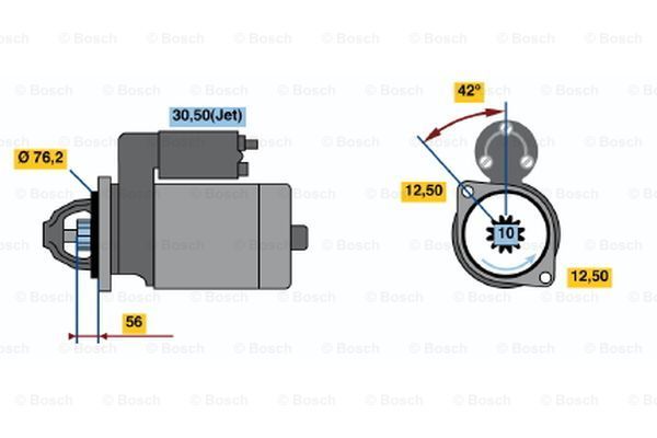 BOSCH Стартер 0 001 125 042