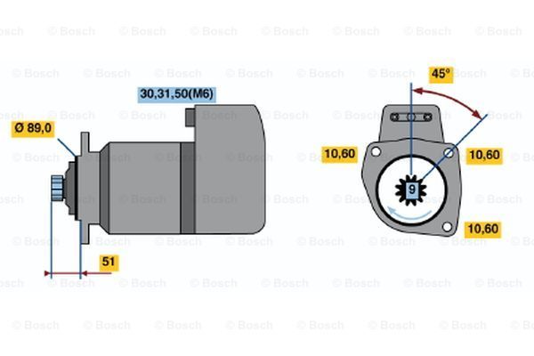 BOSCH Стартер 0 001 416 028