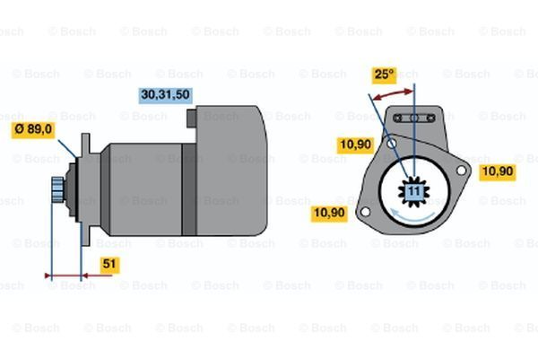 BOSCH Стартер 0 001 416 076