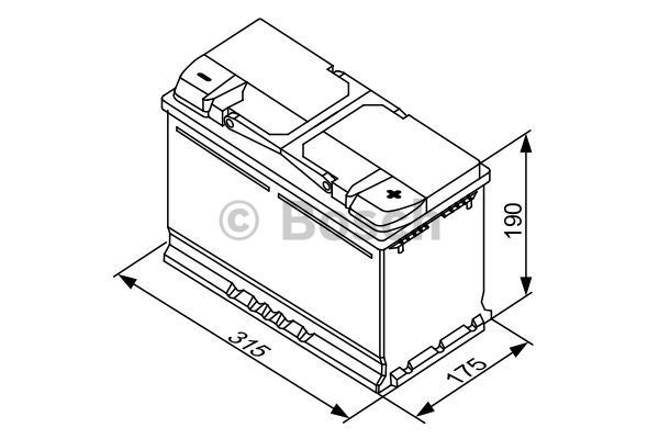 BOSCH starterio akumuliatorius 0 092 S40 110