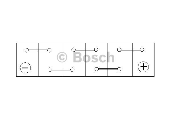 BOSCH Стартерная аккумуляторная батарея 0 092 S40 210