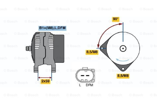 BOSCH Генератор 0 124 325 149