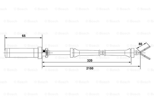 BOSCH jutiklis, rato greitis 0 265 004 009