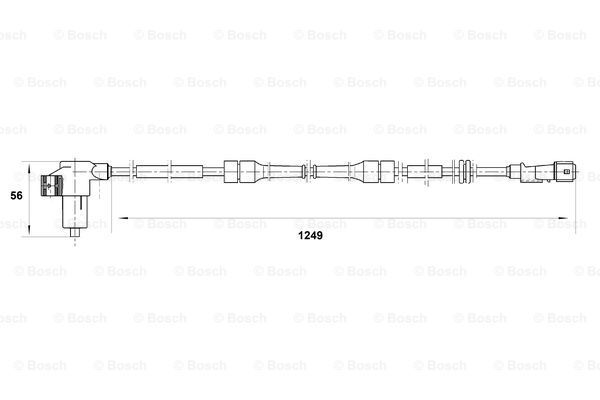 BOSCH jutiklis, rato greitis 0 265 006 200