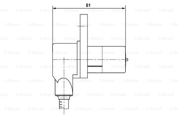 BOSCH Датчик, частота вращения колеса 0 265 006 232