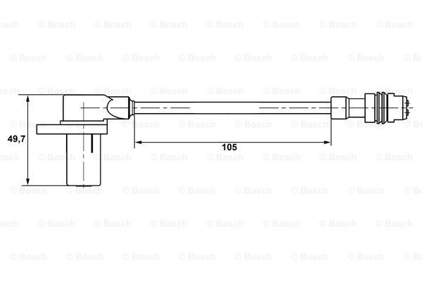 BOSCH jutiklis, rato greitis 0 265 006 344