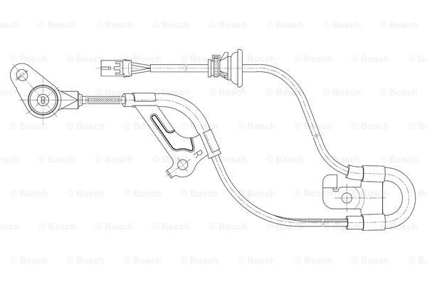 BOSCH Датчик, частота вращения колеса 0 265 006 665