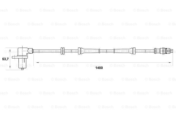 BOSCH Датчик, частота вращения колеса 0 265 006 673